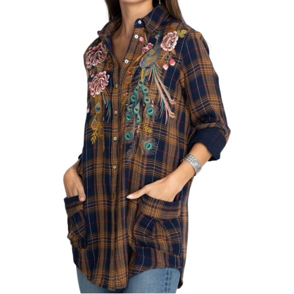 Johnny Was Quito Painters Smock Tunic NWT Medium